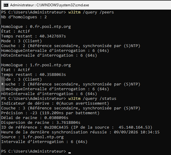 Validation NTP